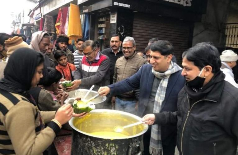 धर्म में सबसे बड़ा महत्व है अन्नदान: विधायक प्रदीप बत्रा, तुलसी मण्डल द्वारा भंडारे का किया गया आयोजन