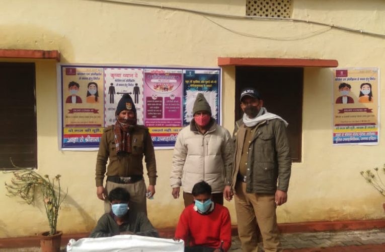 पंचायत भवन में चोरी के मामले में दो आरोपी गिरफ्तार, एलईडी टीवी, बैटरी व इनवर्टर बरामद