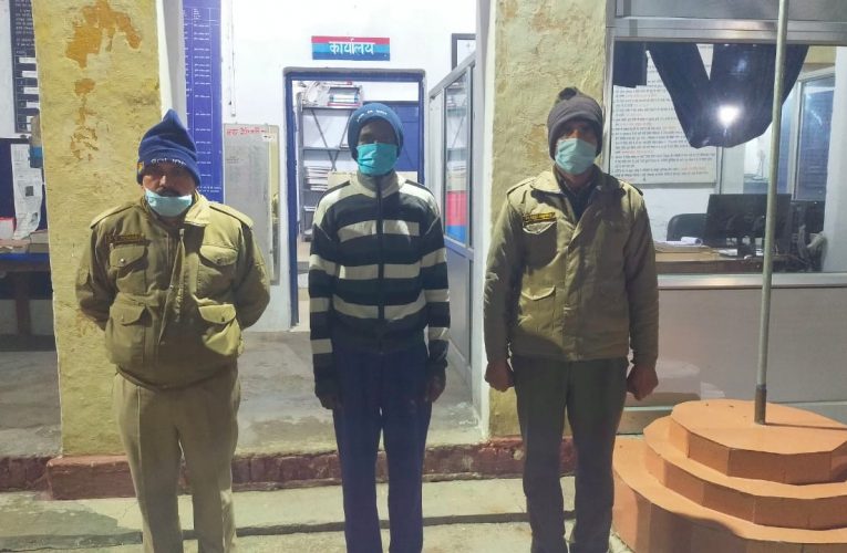 पुलिस ने अवैध शराब के साथ आरोपी को किया गिरफ्तार, 48 देसी शराब के पव्वे बरामद