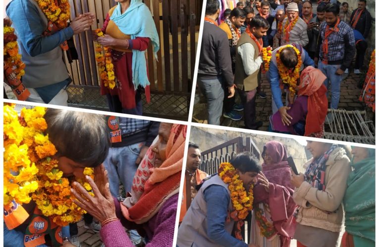 कलियर भाजपा प्रत्याशी मुनीश कुमार सैनी ने किया जनसंपर्क, कहा पिरान कलियर विधानसभा का कराएंगे सर्वागीण विकास