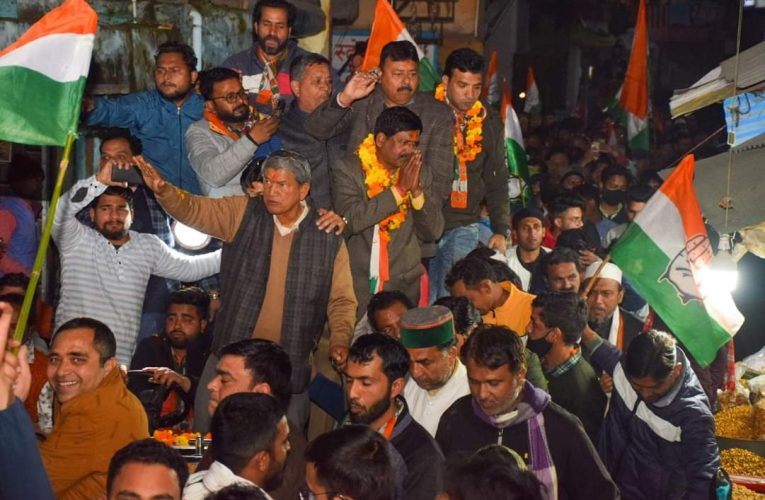 आगामी 10 मार्च को प्रदेश में कांग्रेस की सरकार स्थापित होंगी: हरीश रावत, पूर्व सीएम ने रानीपुर कांग्रेस प्रत्याशी राजबीर चौहान के समर्थन में किया प्रचार