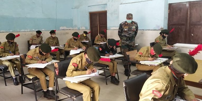 एनसीसी A सर्टिफिकेट परीक्षा सकुशल संपन्न, 92 बच्चों ने दी परीक्षा