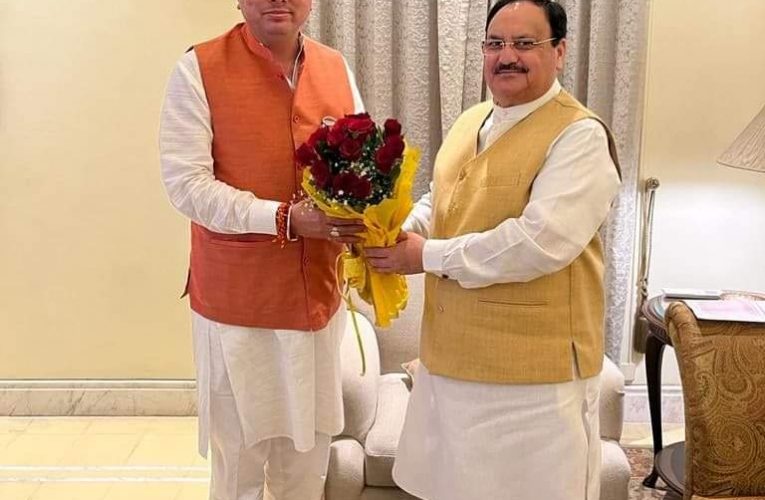 मुख्यमंत्री पुष्कर सिंह धामी ने की भाजपा अध्यक्ष जेपी नड्डा से मुलाकात, राजनैतिक गलियारों में क्यासबाजी का दौर शुरू