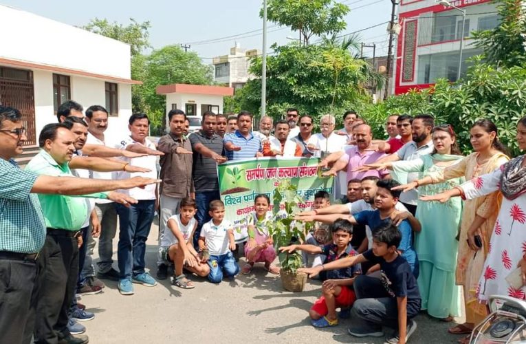 पर्यावरण दिवस पर समर्पण जन कल्याण संगठन का पौधारोपण अभियान