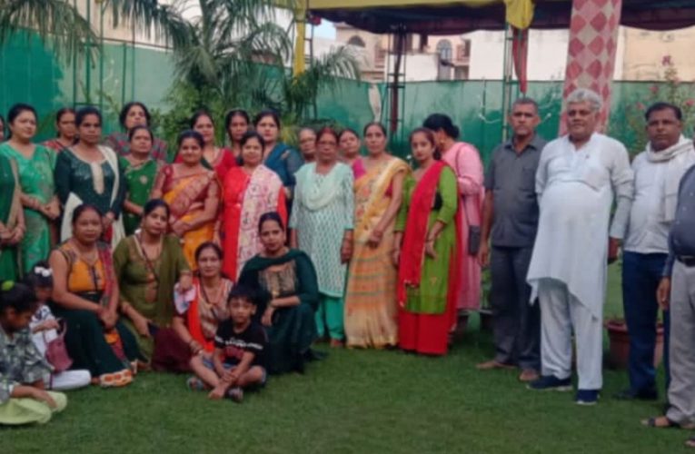 महिलाओं ने सांस्कृतिक कार्यक्रमों के बीच मनाया तीजोत्सव, ढोलक और मजीरों की थाप पर जमकर झूमी महिलाएं