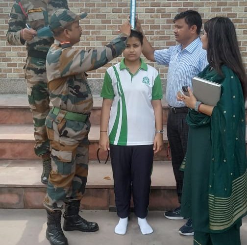 एनसीसी की सीनियर विंग कैडेटों की भर्ती आयोजित, 60 छात्राओं की शारीरिक और मेडिकल जांच के बाद उनका चयन किया गया