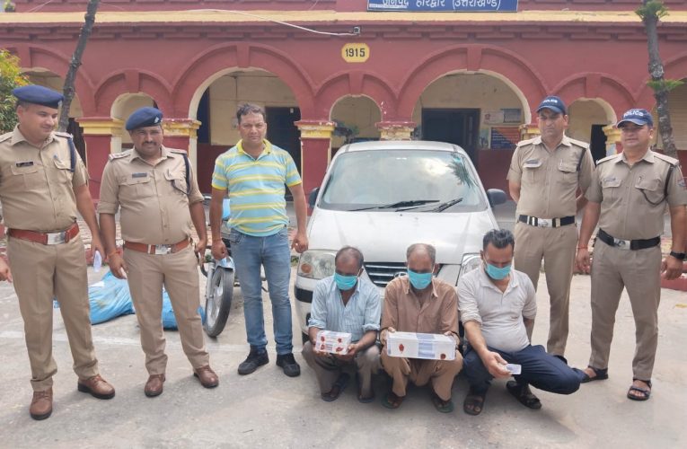 स्टोन क्रशर की डकैती में सरगना सहित तीन गिरफ्तार, तीन फरार, बंद स्टोन क्रशर में हुई डकैती का पुलिस ने एक हफ्ते के भीतर किया खुलासा