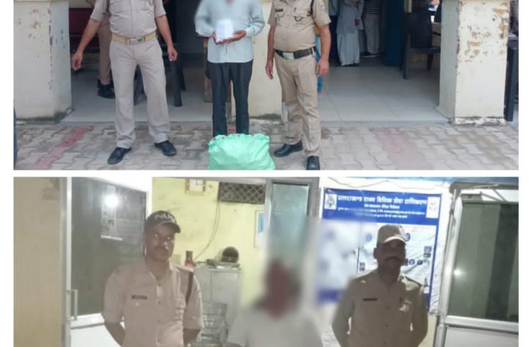 पुलिस ने दो युवकों को 112 शराब के पव्वों के साथ गिरफ्तार कर कोर्ट में पेश किया