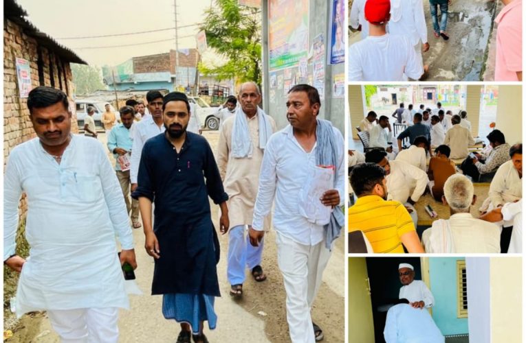 कांग्रेस प्रत्याशी सेठपाल परमार ने मानकपुर आदमपुर व पावटी में जनसंपर्क कर मांगे वोट, बोले- वादा नहीं विकास करेंगे, साथ दीजिए काम करेंगे