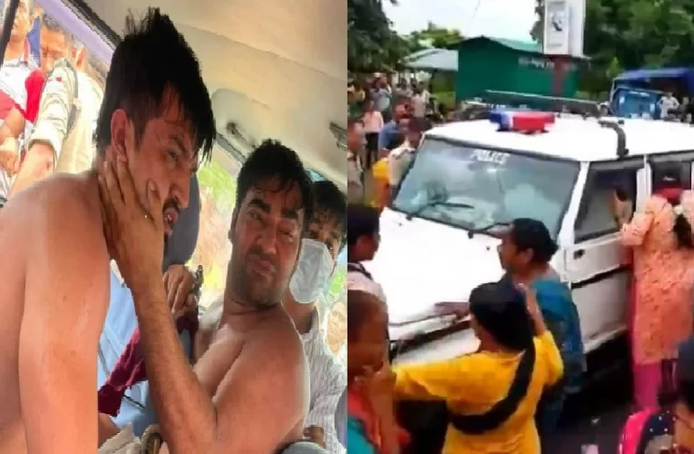 भाजपा नेता के बेटे पर फूटा महिलाओं का गुस्सा, बीच सड़क पर पुलिस की गाड़ी रोक कर पीटा, अंकिता भंडारी हत्याकांड के आरोपियों को न्यायालय में पेश करने जा रही थी पुलिस