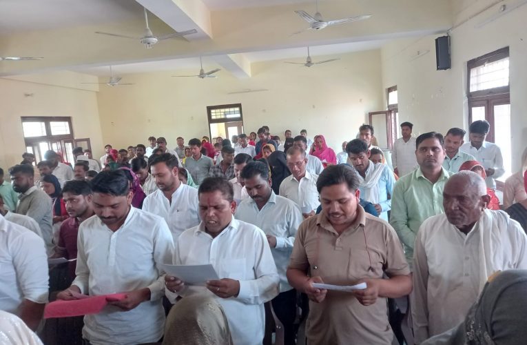 भगवानपुर: 54 नवनिर्वाचित ग्राम प्रधानों ने ली शपथ, बोले- कराएंगे विकास कार्य