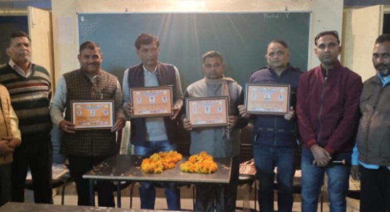 भगवानपुर भाजपा के पदाधिकारियों का स्वागत किया गया