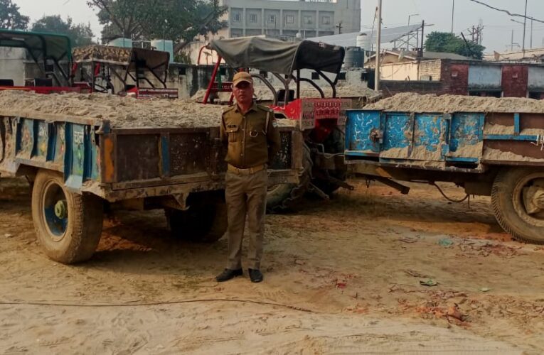 भगवानपुर: चेकिंग अभियान चलाकर तीन ट्रैक्टर ट्रालियों को अवैध खनन में पकड़ा, कार्रवाई से खनन करने वालों में मचा हड़कंप