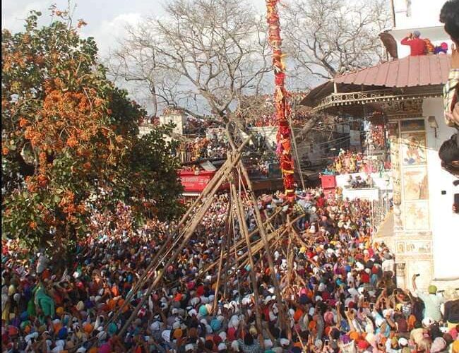 जयकारों के साथ हुआ श्री झंडे जी का आरोहण, महंत देवेंद्र दास महाराज की अगुआई में 14 मार्च को ऐतिहासिक नगर परिक्रमा निकाली जाएगी