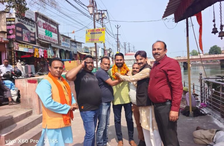 भाजपा ओबीसी मोर्चा जिला मंत्री बनने पर सचिन कश्यप का स्वागत किया गया