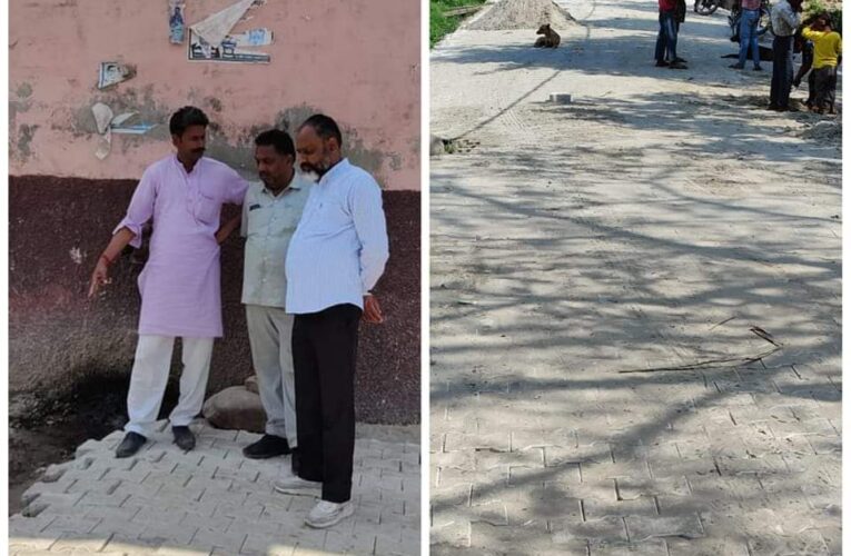 जिला पंचायत सदस्य प्रतिनिधि प्रदीप चौहान ने किया सड़क निर्माण कार्य का निरीक्षण, कहा – गुणवत्ता के साथ कोई समझौता नहीं