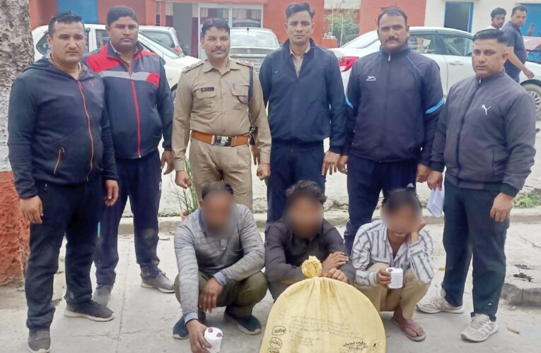 भगवानपुर: खेलपुर गांव के जंगल में गोकशी की सूचना पर गो संरक्षण स्क्वायड टीम की छापेमारी, तीन आरोपी गिरफ्तार