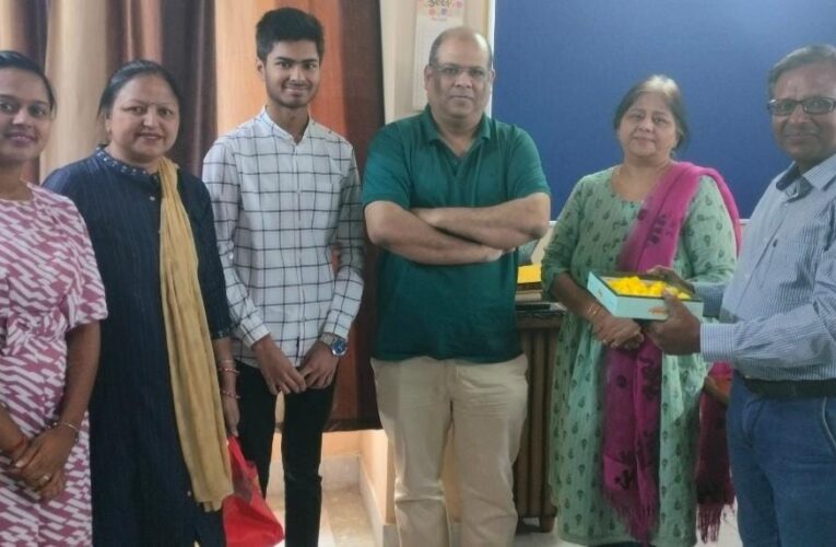 ऐबीएन स्कूल के टाॅपर आयुष तायल, 97.2 प्रतिशत अंक प्राप्त किए