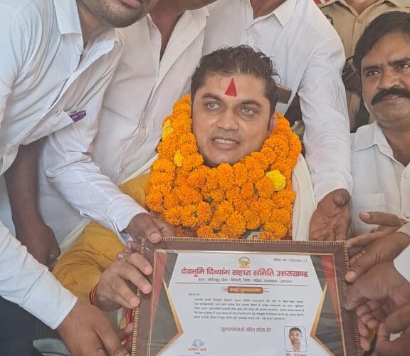 उत्तर प्रदेश के दिव्यांगजन बोर्ड राज्य सलाहकार धर्म सिंह जाटव का किया गया स्वागत