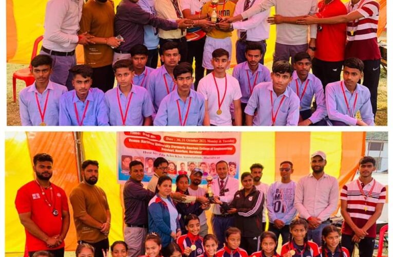 हरिद्वार यूनिवर्सिटी रुड़की में अंडर-14 प्रथम जिला खो खो चैंपियनशिप का आयोजन,  बालक वर्ग में प्रथम स्थान योगेश्वर पब्लिक स्कूल ने हासिल किया