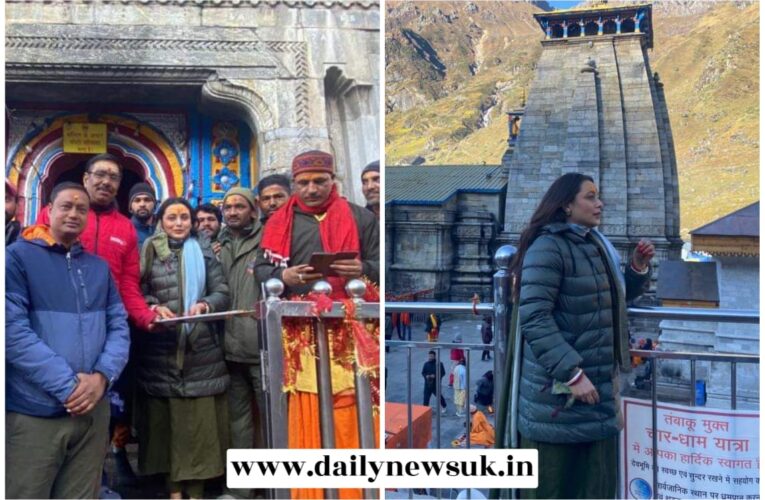 केदारनाथ पहुंची बॉलीवुड क्वीन रानी मुखर्जी, की बाबा केदार की विशेष पूजा-अर्चना, हर कोई रानी के साथ फोटो खींचवाने के लिए उत्सुक रहा