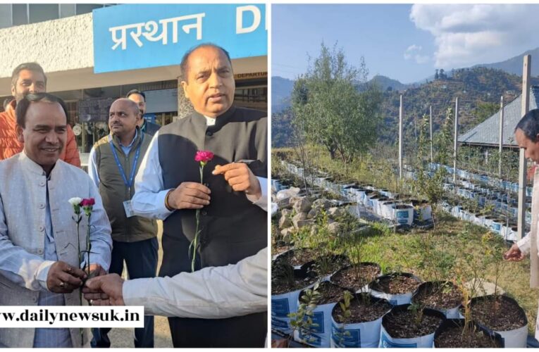 हिमाचल प्रदेश के दो दिवसीय दौरे पर कैबिनेट मंत्री डॉ. धन सिंह रावत, कलाशन में काश्तकारों से मिलकर सेब बागानों का किया भ्रमण