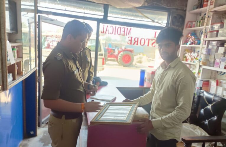 पुलिस ने की कलियर के कई मेडिकल स्टोरों पर छापेमारी, मेडिकल स्टोर संचालकों पर 25 हजार का जुर्माना