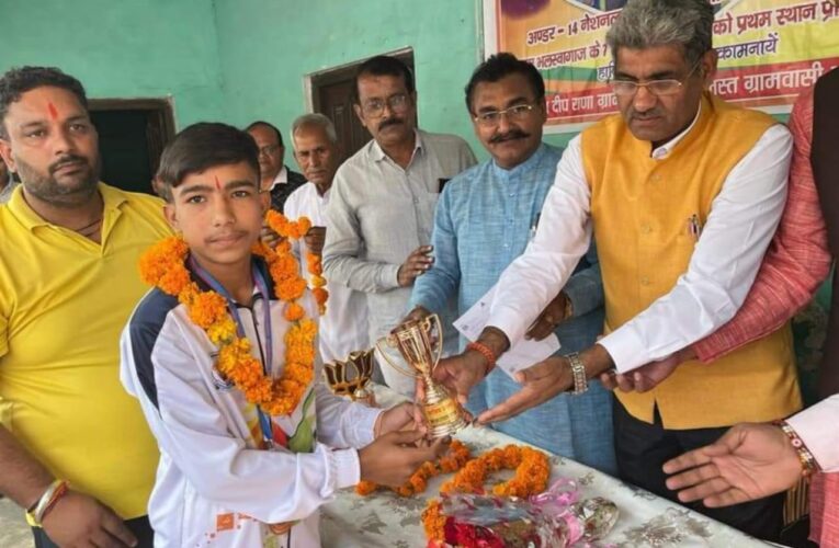 भाजपा की सरकार खेल और खिलाड़ियों को दे रही बढ़ावा: शोभाराम प्रजापति, भलस्वागाज गांव में भाजपा नेता देवी सिंह राणा के नेतृत्व में विजेता खिलाड़ियों का किया गया स्वागत
