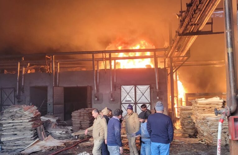 भगवानपुर: मर्सी वुड इंटरनेशनल कंपनी में बॉयलर का पाइप फटने से लगी आग