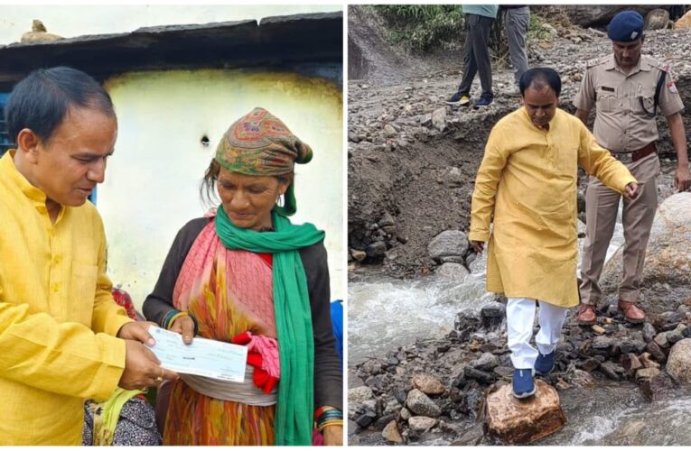 थलीसैंण क्षेत्र में आपदा प्रभावित परिवारों से मिले कैबिनेट मंत्री डॉ. धन सिंह रावत, आपदाग्रस्त क्षेत्र का कार्य जल्द प्रारंभ करने के दिए निर्देश