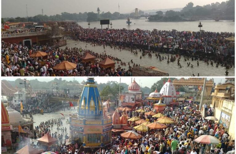 पितृ अमावस्या पर धर्मनगरी में उमड़ी श्रद्धालुओं की भीड़, श्रद्धालुओं ने विधिविधान से पितरों को विदाई दी, गंगा स्नान के अलावा गरीबों को दान पुण्य किया