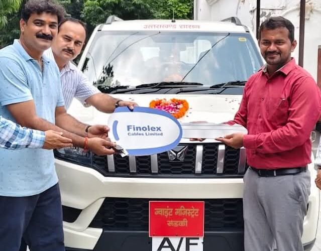 फिनोलेक्स केबल्स प्रा. लि. ने संयुक्त मजिस्ट्रेट रुड़की कार्यालय को प्रदान किया वाहन