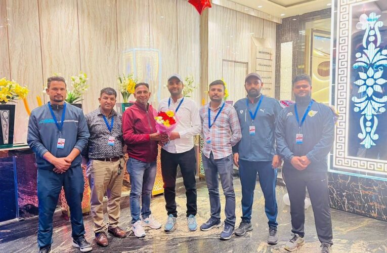 शूटिंग बॉल विश्व कप में सूरज चौधरी का चयन होने पर देवभूमि जागृति फाउंडेशन के राष्ट्रीय अध्यक्ष डॉ रजनीश सैनी ने शुभकामनाएं दी