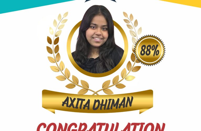 अक्षिता प्रिंटिंग प्रेस के आनर अजीत धीमान की सुपुत्री अक्षिता धीमान ने सीबीएसई 10वीं में प्राप्त किए 88% नंबर, सपना डाक्टर बनने का, भगवानपुर वासियों ने दी बधाई