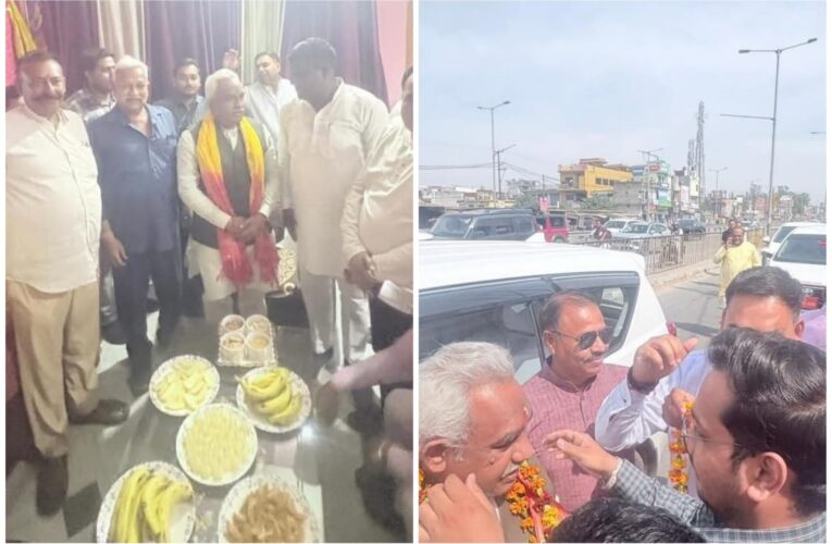 भगवानपुर पहुंचे कैबिनेट मंत्री मदन कौशिक, कार्यकर्ताओं ने किया जोरदार स्वागत