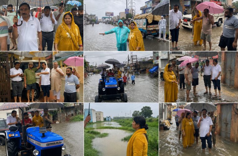 रुड़की: भारी बारिश के बीच महापौर अनीता ललित अग्रवाल ने किया जलभराव वाले क्षेत्र का निरीक्षण, तत्काल प्रभाव से पानी की निकासी की व्यवस्था सुनिश्चित की जाने के अधिकारियों को दिए निर्देश